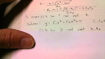 Cauchy-Euler type 2nd order differential equations
