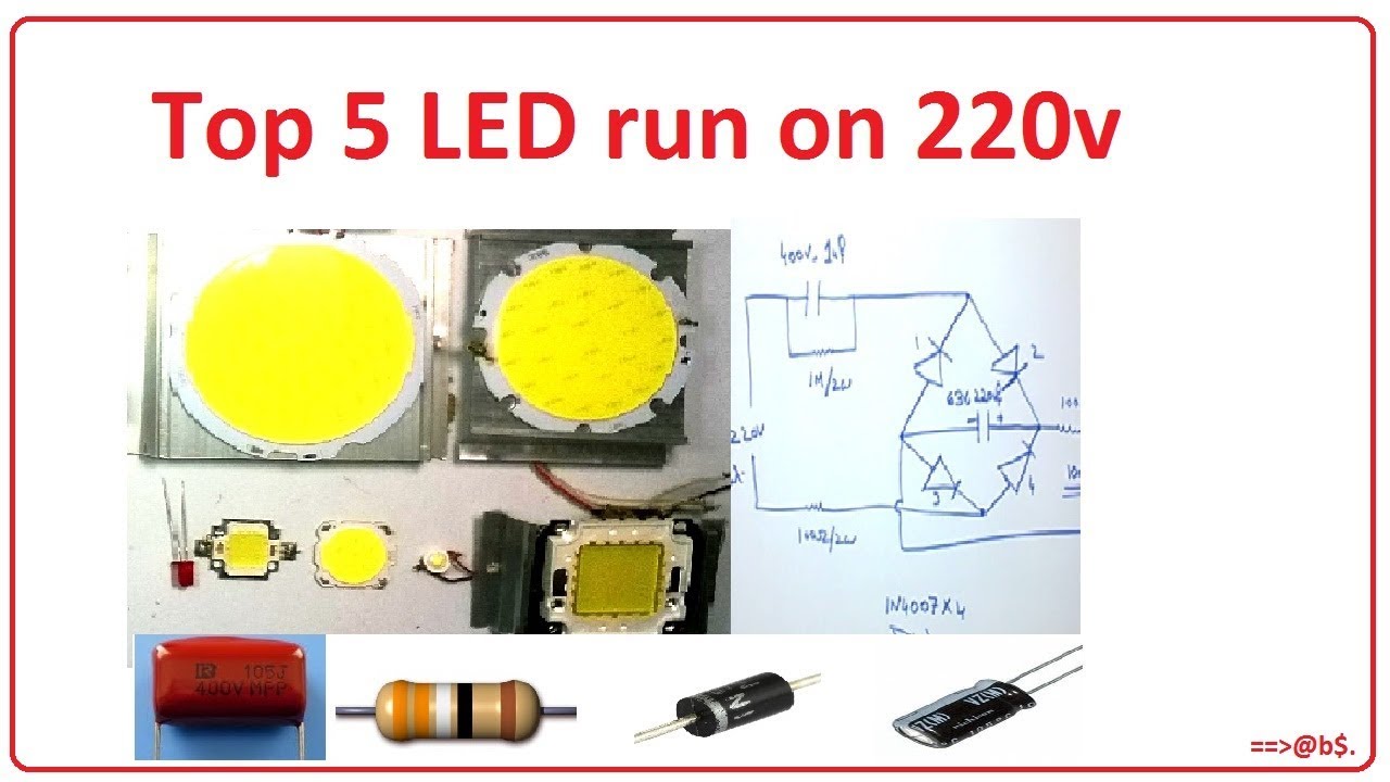 Top 5 LED run on 220v YouTube