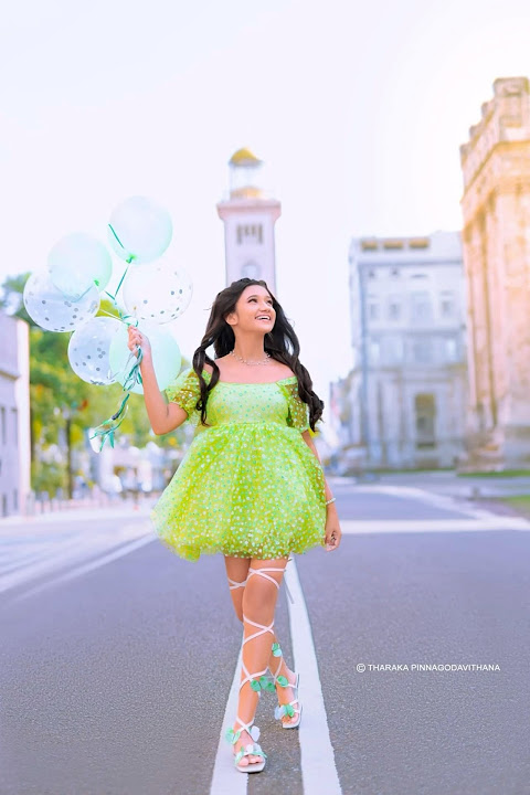 Janushi’s 15th Birthday Shoot! 💚🫣 @Vidusha_N_Janushi  #sltrends #shortsfeed #shorts #fyp #viral