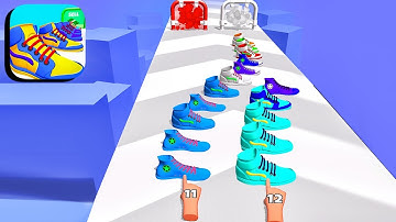 Sneaker Stack 3D ​- All Levels Gameplay Android,ios (Levels 7-8)