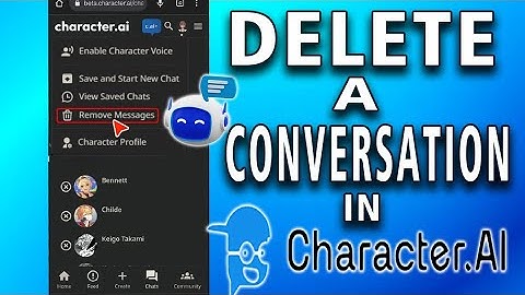 How To Delete a Conversation in Character ai (so easy and simple)