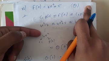 1.9 Problems for Asymptotic notations