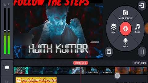 Vivegam movie title card animation making tutorial