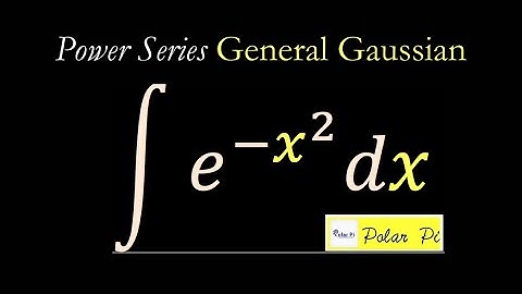 Solving the Gaussian Integral using Power Series