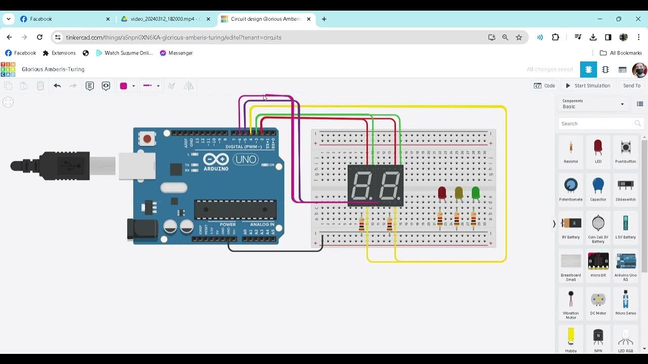 How to make two 7 segment with arduino using Tinkercad Dashboard YouTube
