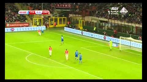 مباراة إيطاليا و كرواتيا فى التصفيات المؤهلة ليورو 2016
