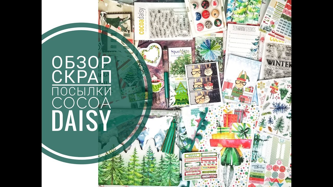 #11 Scrap Box Обзор коробочки для Traveler's Notebook/Cocoa Daisy December unboxing 2018