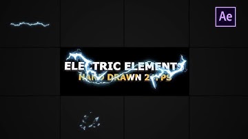 Flash FX Electric Elements And Transitions After Effects Templates