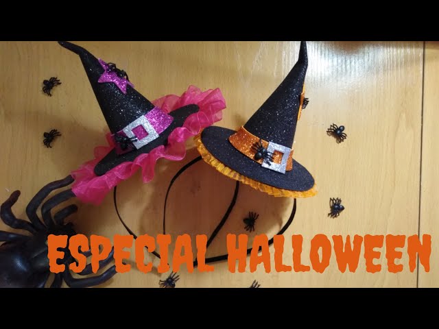 gorro bruja halloween