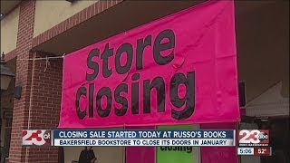 Closing sale starts at Russo's book store, Thursday