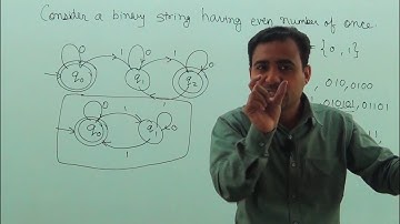 Tutorial 12 : Transition Graph for Even number of once in TOC in Hindi | GATE | NET | PSU