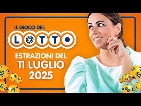 Estrazione in diretta del Gioco del Lotto e del Simbolotto di venerdì 11 Luglio 2025