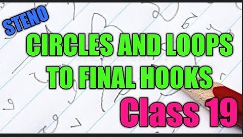 Class 19:Circles and Loops  to final Hooks