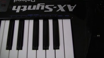 Roland D-110 + AX synth keytar tutorials -  send PC numbers