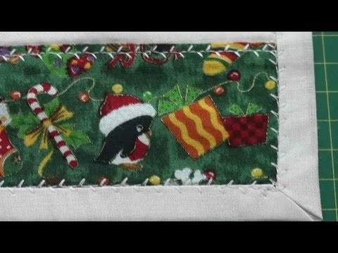 tischdecken selber naehen macht spass, patchwork, tischdecke,tischläufer für weihnachten; saum nähen - youtube, Innenarchitektur