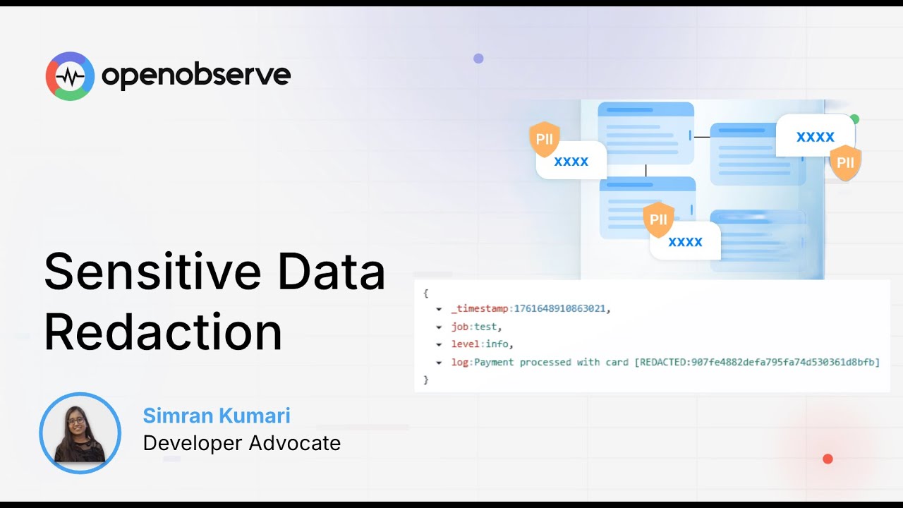 Sensitive Data Redaction with OpenObserve - YouTube