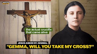 St. Gemma And The Crucifix That Came Alive During The Miraculous Vision