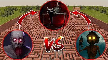 CATNAP NIGHTMARE VS HOUSE HEAD VS SCP 096 VS In Garry