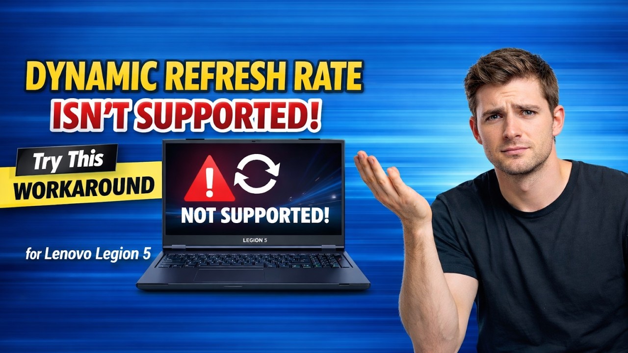 How to Enable Adaptive Refresh Rate | Best Workaround FIX Of "Dynamic ...