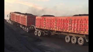 Roadtrain at china--- at least 150 tonnes these trailers are carrying