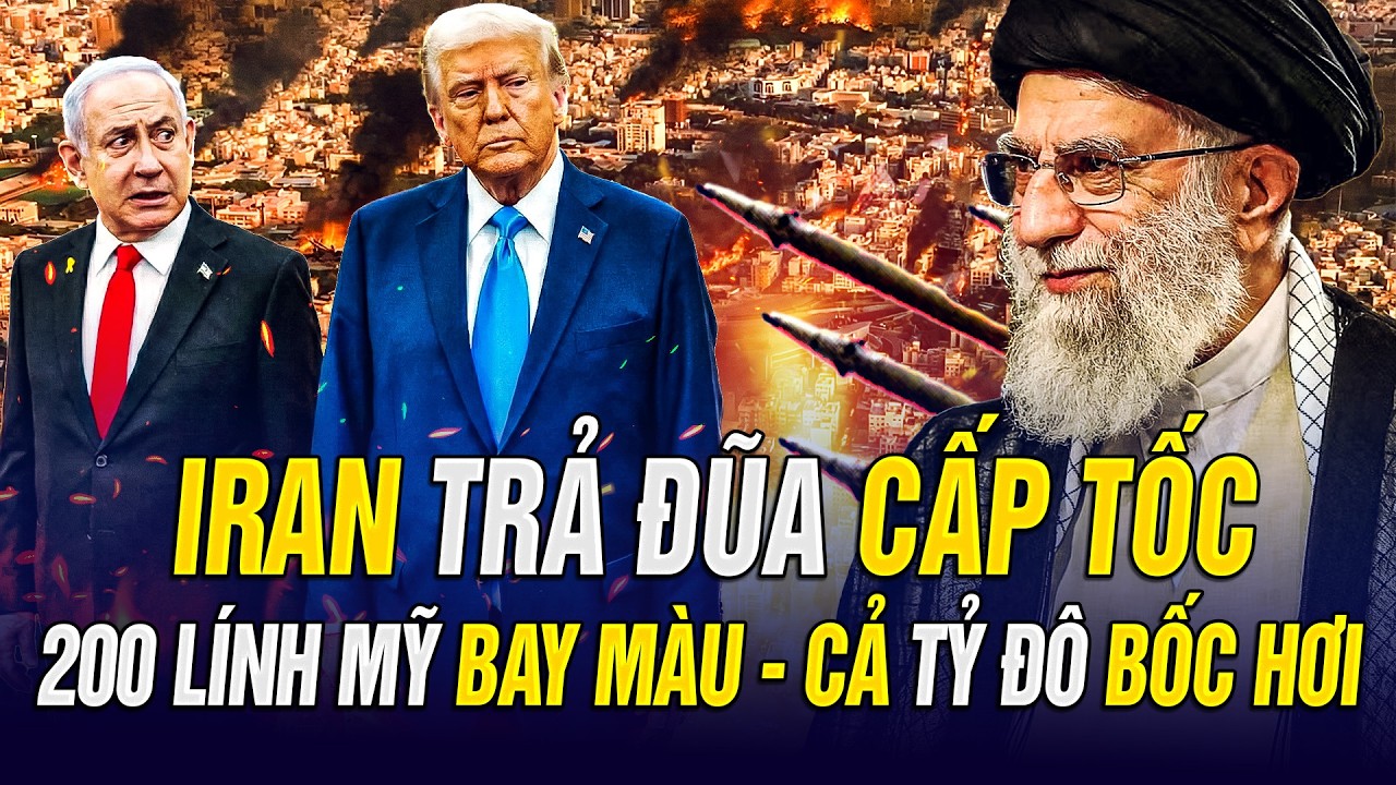 IRAN PHẢN CÔNG TOÀN DIỆN , 200 LÍNH MỸ BAY MÀU, HÀNG TỶ ĐÔ BỐC HƠI