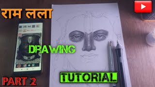 Ram lalla drawing tutorial part 2 #viralvideos #sketch