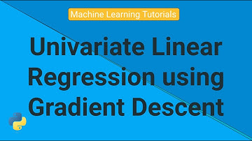 Univariate Linear Regression using Gradient Descent | Machine Learning Tutorials | Python