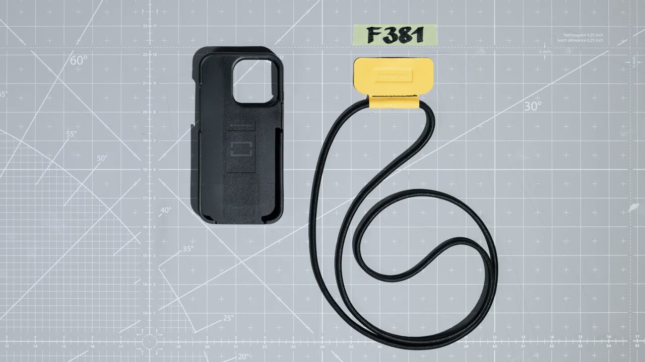 F385 CIRC-CASE FOR iPHONES® + F380 JUSTIN + F381 NECK STRAP FOR