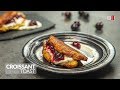 Croissant french toast with cherry   food channel l