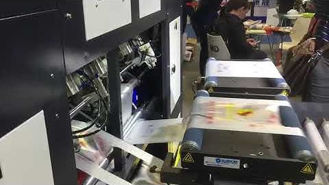 HSYX-450X2  Two Lines Automatic Bag-on-Roll Making Machine With Core