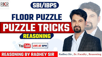 SBI I IBPS I Floor Puzzle I Reasoning I By Radhey Sir I 8.00Pm