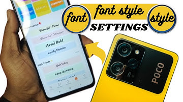 How to Change Font Style in Poco x5 Pro | Poco x5 Pro 5G me Font Style Kaise Change Kare