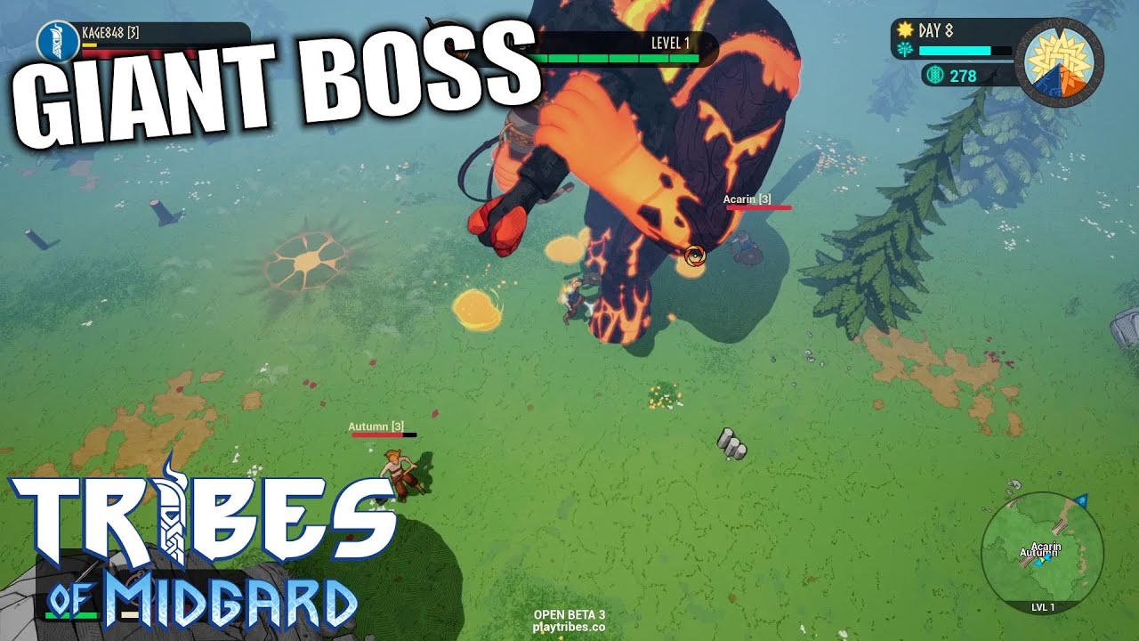 Giant Boss Fight | Tribes of Midgard | Let's Play Gameplay | E03 - YouTube