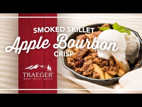 Holiday Smoked Skillet Apple Bourbon Crisp Recipe | Traeger Grills