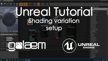Shading variation Setup in Unreal
