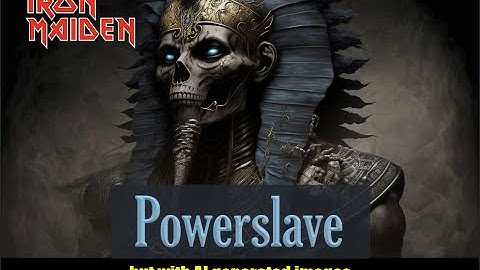 IRON MAIDEN   Powerslave video  - but with AI generated images from the lyrics