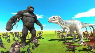 Dinosaurs War - Indominus Rex or King Kong - Who is The Boss?