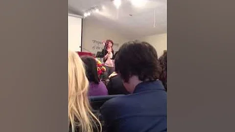 Emily Briggs singing How great thou art