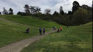 Lake Chabot 18th Par 6 uphill shot 20190224