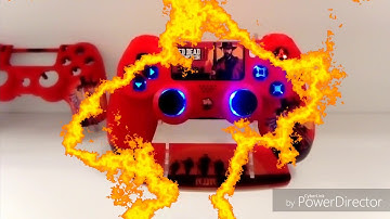 Ps4 controller custom red dead redemption led symbols