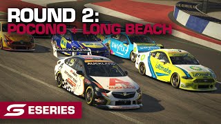 Round 2: Pocono + Long Beach - Cash Converters Eseries Championship | Supercars 2021