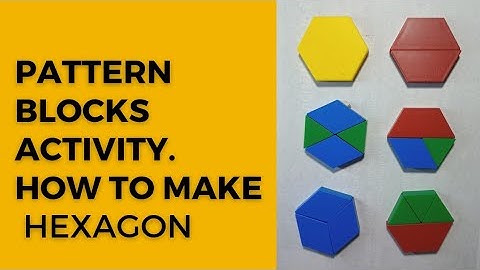 Pattern blocks set of 15. #hexagon