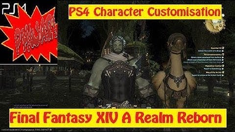 Character Customisation PS4 - Final Fantasy XIV a Realm Reborn