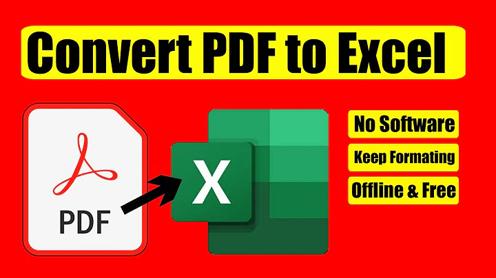 How to Convert PDF to Excel