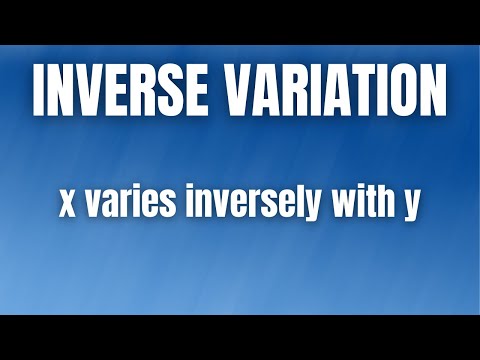 Video: Når y varierer omvendt med x?