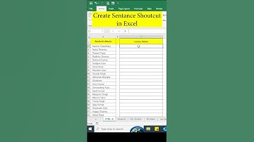 how to create santance shortcut in excel | autocorrect in excel #shorts #excel #exceltips