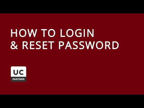 How to Login & Reset Password