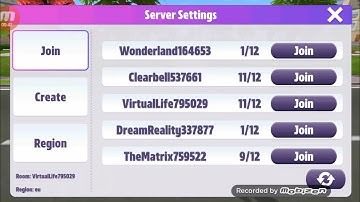 HOW TO CHANGE SERVER & PLAY WITH FRIENDS IN VIRTUAL SIM STORY