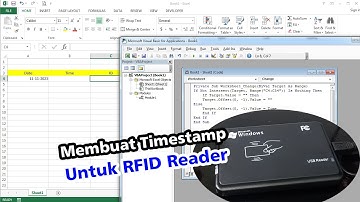 Cara Membuat Timestamp Pada Excel Untuk Mesin Absensi RFID Reader