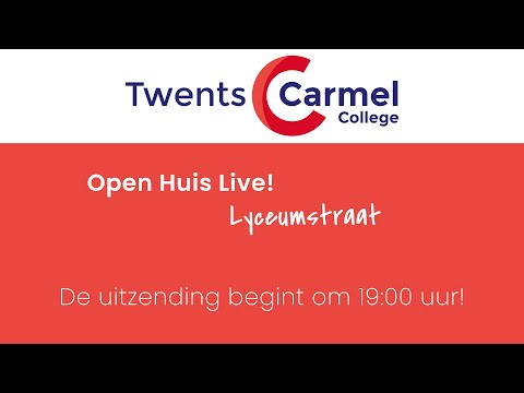 Livestream Open Huis 2022 - Locatie Lyceumstraat